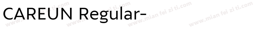 CAREUN Regular字体转换